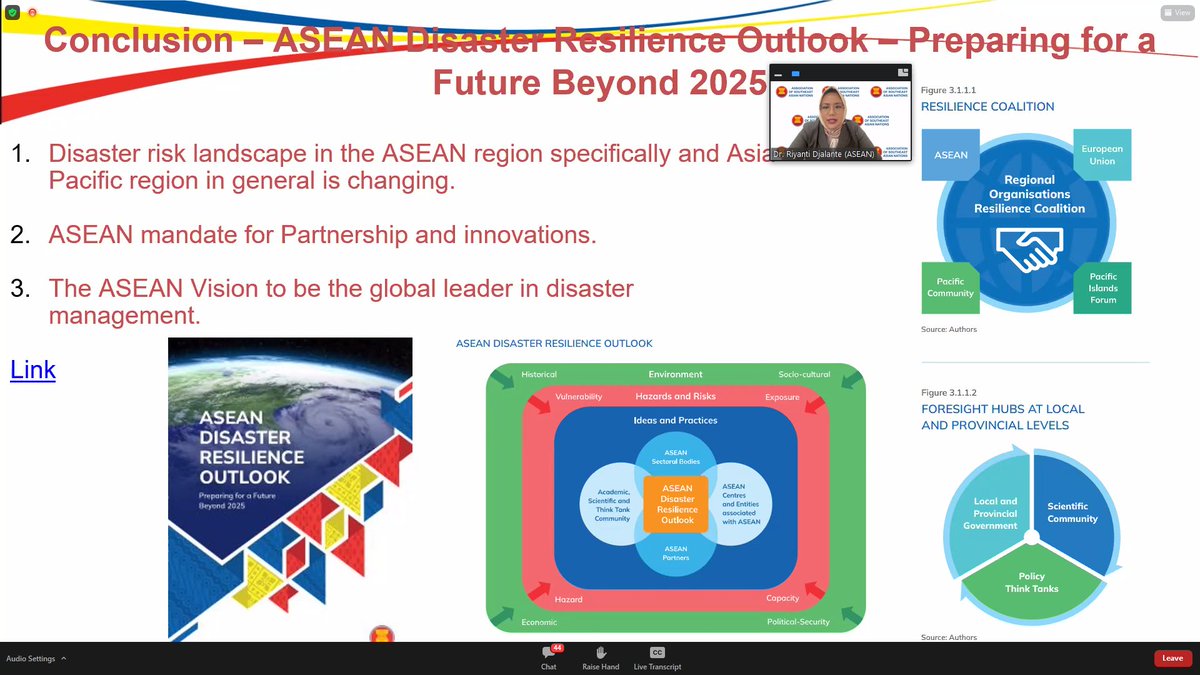 AsiaGrid's tweet photo. @ASEAN #DisasterResilience Outlook &amp; associated #DRR action are great examples for other regional institutions in #Asia and beyond #Resilience4All @COP26 #RacetoResilience @SaarcSec @icimod @ADPCnet https://t.co/YnwiTh3KdV