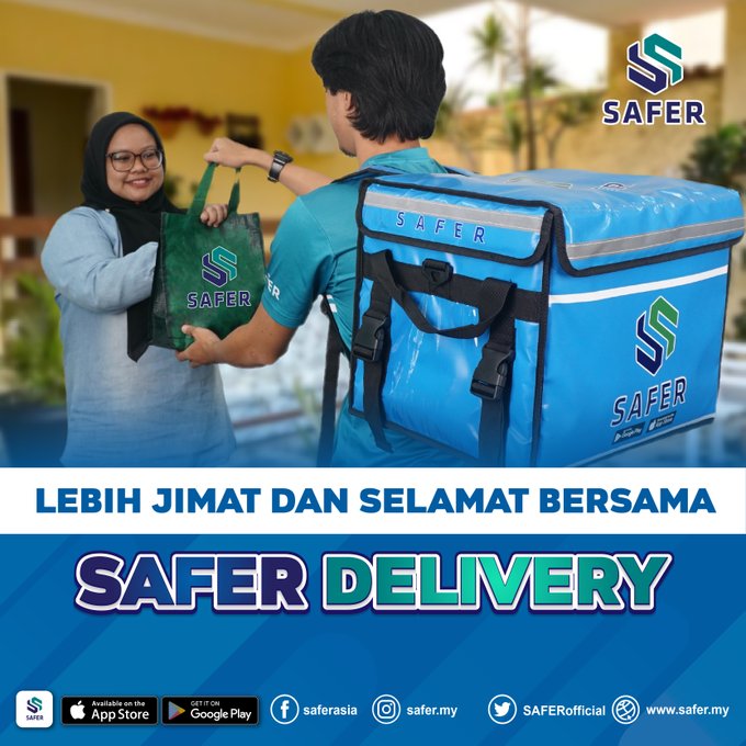SAFERofficial's tweet photo. @peonybyFN Hiii! Kekangan masa untuk delivery makanan kepada pelanggan anda? Jom guna Safer Delivery. Caj penghantaran sangat murah! Boleh register di sini ya https://t.co/4LvRIJsL7p , kemudian download apps Safer User dan "booking" Safer Delivery untuk customer sekarang! Star-struck https://t.co/bCn1K6OGqX