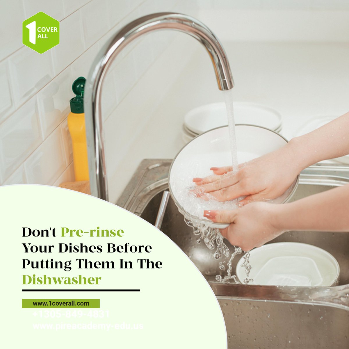 1CoverAll's tweet photo. Never rinse the dishes🧫 before placing them in the dishwasher. This action will reduce how effectively your dishwasher cleans its contents.
Do try this tip when you wash your utensils in the dishwasher next time.
#Tipoftheday #diswasher #diswasherepair #appliaceswarranty https://t.co/BN5xn29JrC