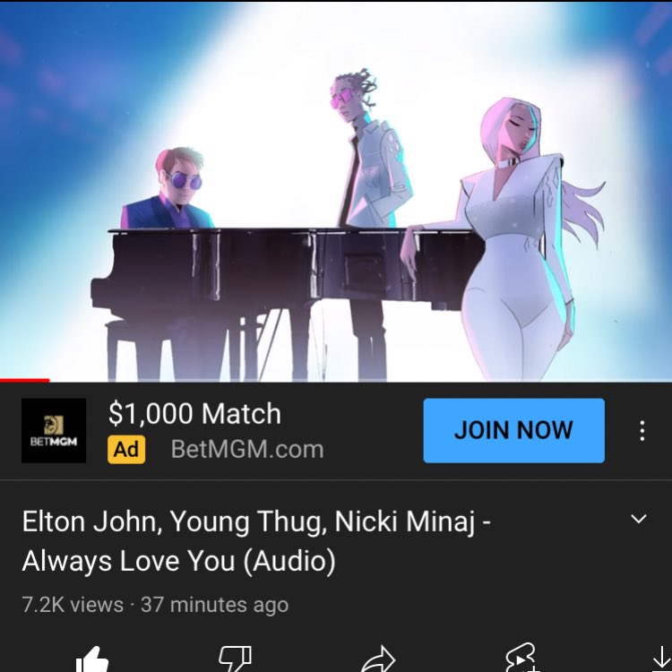 TheMaleBarb's tweet photo. “ALWAYS LOVE YOU” BY @eltonofficial FT. @NICKIMINAJ &amp; @youngthug OUT NOW!!! 🦄‼️ https://t.co/4hlCVuGHhr