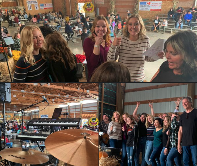 Beadheadrocks's tweet photo. The fans swarmed the stage for photos with the band. Chris Timberlake realized a lifelong ambition to entertain an adoring throng of young girls seeking her autograph. Fun times at Bauman Farms Harvest Festival. https://t.co/WXks2lxjQT