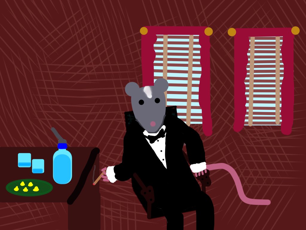 You come to ask a favor of Boss Rat on the day of his daughter’s wedding? #rattober2021 #rattober