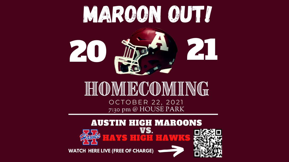 #FridayNightLights SR SZN-Last ride @ House Park vs. Hays! #LoyalForever #txhsfb <a href="/AustinMaroonFB/">Austin High Football</a>
Game: meridix.com/event/201108 
<a href="/Esaulopez21/">Esau Lopez</a> <a href="/ZachMercado3/">Zach Mercado</a> <a href="/jaxonrush7/">jaxon rush</a> <a href="/Realrickroll57/">Ricky DeLeon</a> <a href="/CimbalaDylan/">Dylan Cimbala</a> <a href="/DiegoTRosales/">Diego Rosales</a> <a href="/HerdHolland/">Herd Holland</a> <a href="/andrewmosser11/">Andrew Mosser</a> <a href="/colten_molak/">Colten Molak</a> <a href="/13reng/">Lorenzo</a> <a href="/CaysonHamilton/">Cayson Hamilton</a>