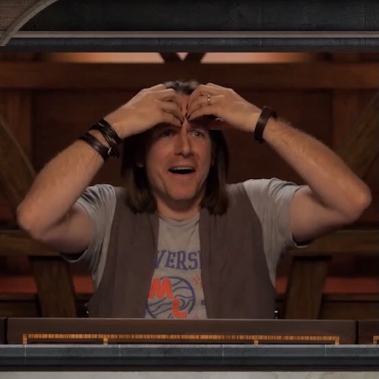 critrolememes's tweet image. Anyways here’s Matt going through every stage of grief plus some new fun bonus ones all at once as Sam reveals his new ‘flask’ 
#CriticalRole #CriticalRoleSpoilers