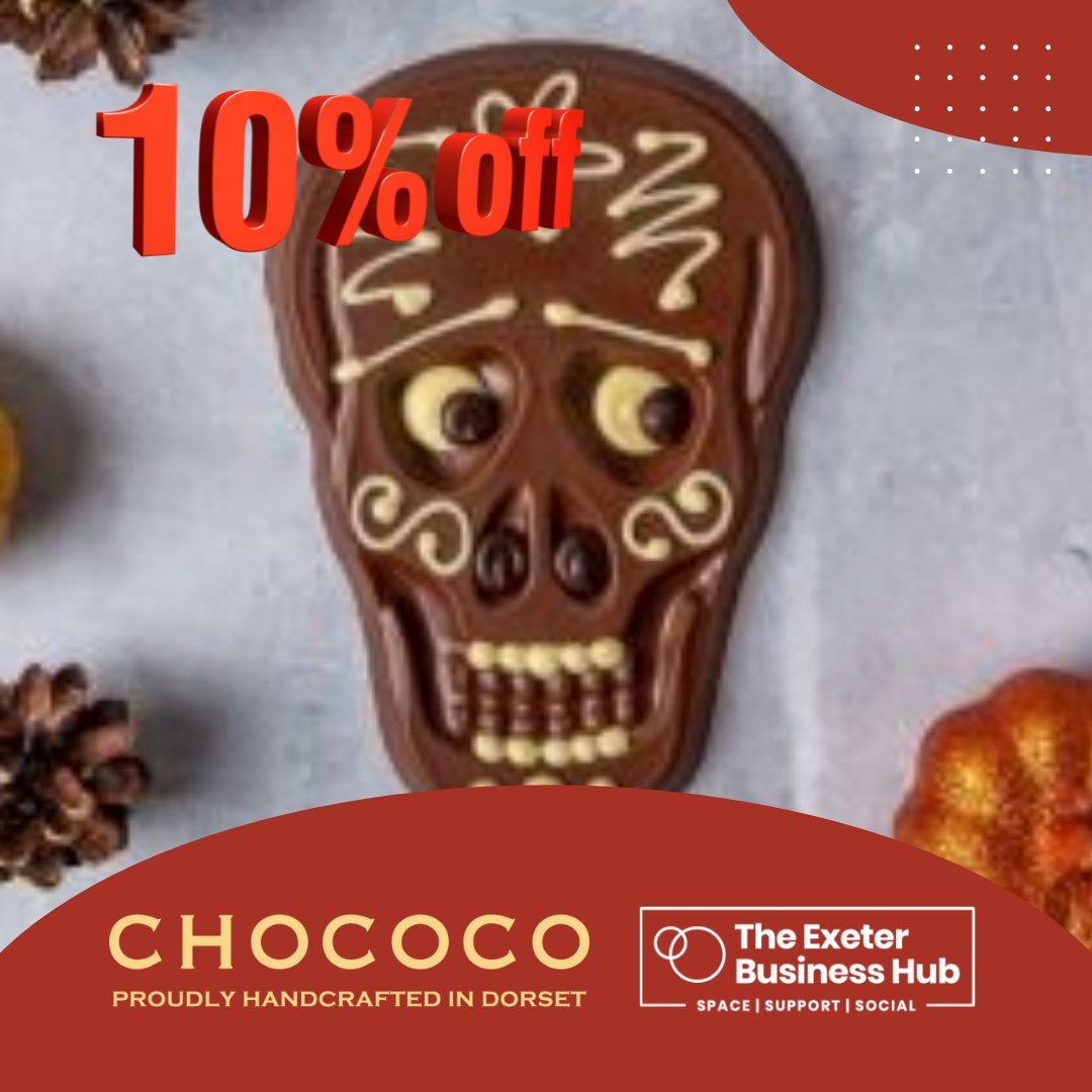 💝Drop into The Exeter Business Hub and pick up at 10% off voucher for Chococo! 🍫

See you all soon- perfect for trick-or-treaters!
 
#Exeter #ExeterBusiness #Chococo #discount #chocolate 
<a href="/Chococotweet/">Chococo</a>