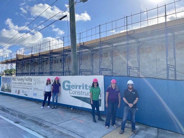 gerritsboca's tweet photo. ‘Station wagon’ tour day at Gerrits Construction. First stop in Dania Beach at MSC Training Facility. #gerrits #76years #3rdgeneration #familyowned https://t.co/pjQ2evga26