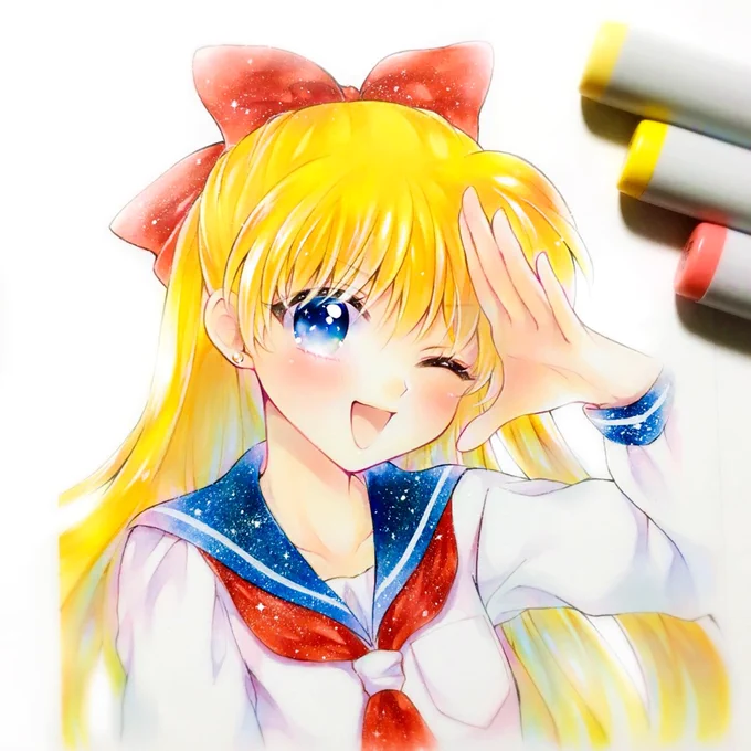 美奈子ちゃんおめでとう🎀過去絵加筆
#愛野美奈子生誕祭 
