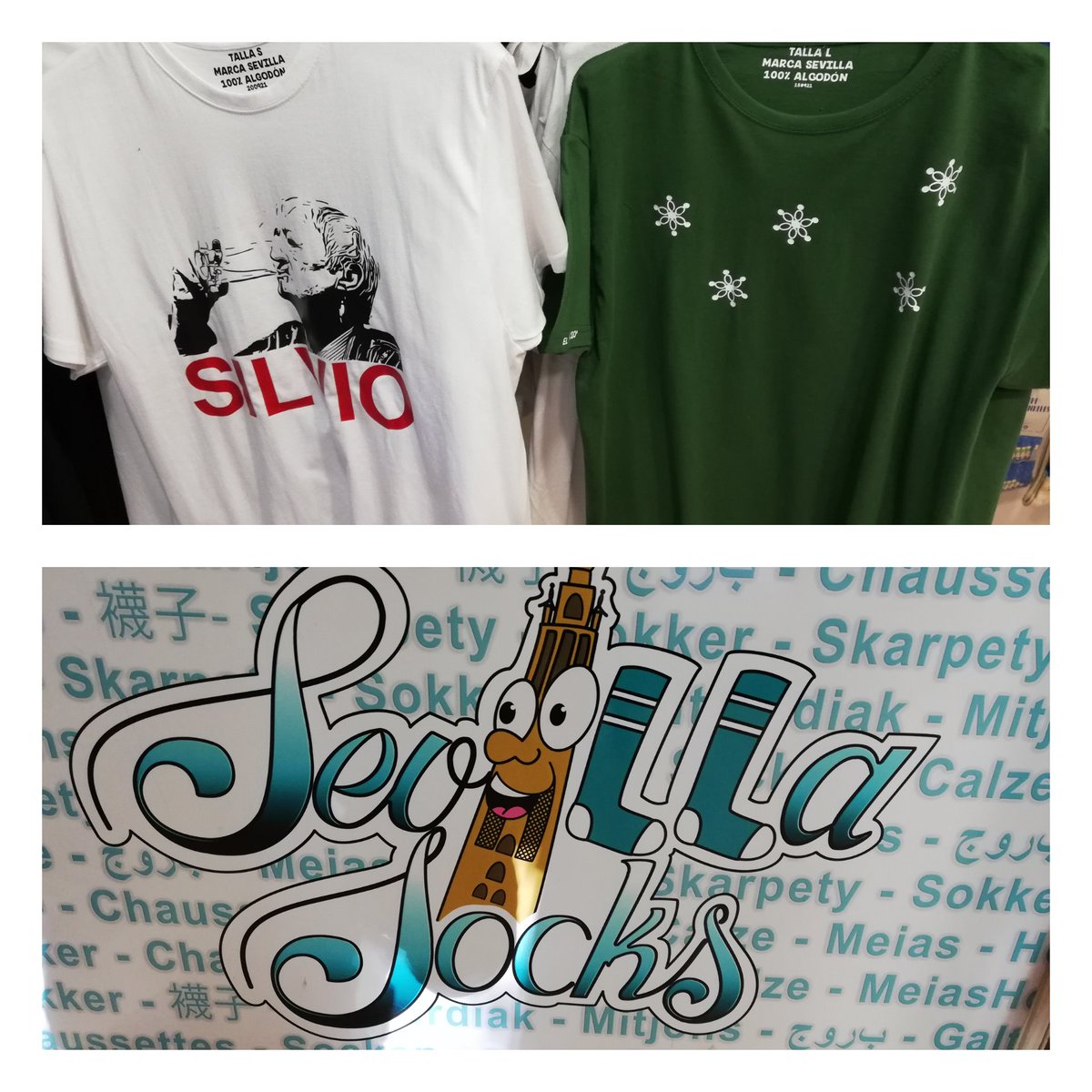 elranciosevilla's tweet photo. Que el ritmo no pare en Reyes Católicos 📍
Sevilla Socks es nuestra distribuidora oficial del centro de Sevilla.
Puedes encontrar estas CAMISETAS en el Local.
#ElRancio #MarcaSevilla #ModaSevilla #CompraenSevilla #Macarena #Silvio https://t.co/oFAs1aedWo