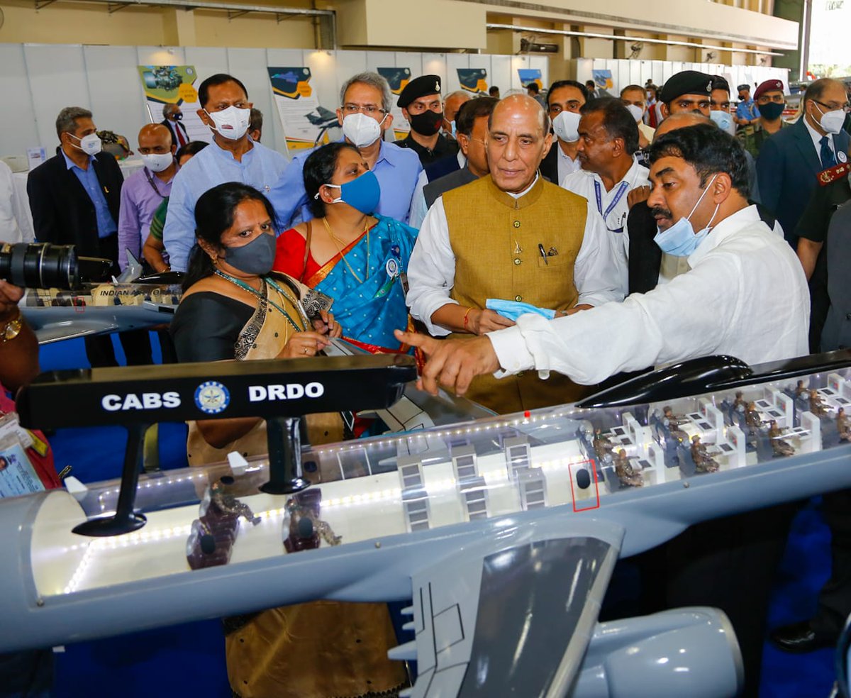 DRDO_India's tweet photo. Hon'ble Raksha Mantri visited Aeronautical Development Establishment (ADE), DRDO today. He congratulated the DRDO scientist for successful development of various defence products &amp; platforms https://t.co/bqNwOsyue0
