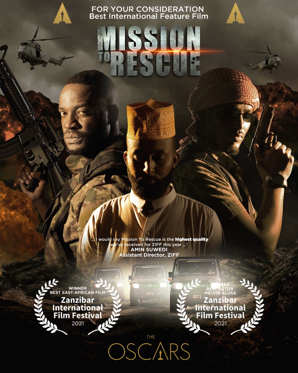 Happening Now:
The Oscar Selection Committee - Kenya has selected Mission To Rescue as the Kenyan submission to the 94th Edition of Academy Awards popularly known as the Oscars!! 

#MissionToRescue | #FoxtonMedia