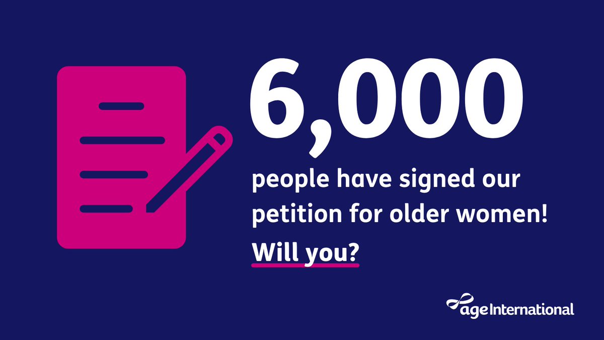 Age_Int's tweet photo. We have lots of signatures on our petition for older women, but we need another 4,000 to guarantee a response from the UK government. Please share this post and ask your friends and family to sign here π https://t.co/LPrlV5jl83
#OlderWomenToo #HiddenWorkforceReport https://t.co/IH2LeWBiMg