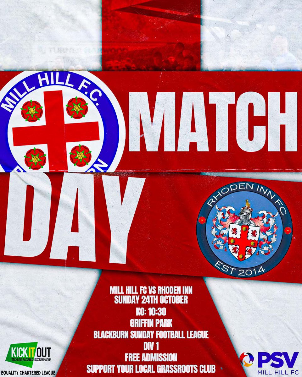 @GriffinParkNews take on <a href="/rhodeninnfc/">Rhoden Inn F.C</a> in <a href="/BlackburnLeague/">The Blackburn Sunday Football League</a> on Sunday at Griffin ground as last years cup finalist look to serve up another thriller in their 1st meeting of this seasons league campaign KO 10.30am in what promises to be another thriller