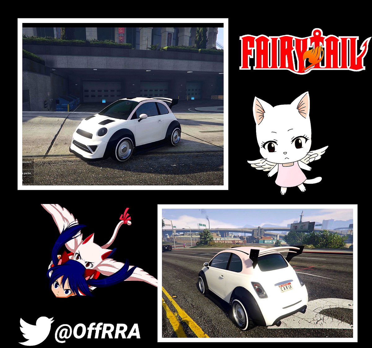 SPXM4REAL's tweet photo. the first  4 people who like retweet comments win Happy and Carla from Fairy Tail.🔔🏆 https://t.co/kuWddybm4s