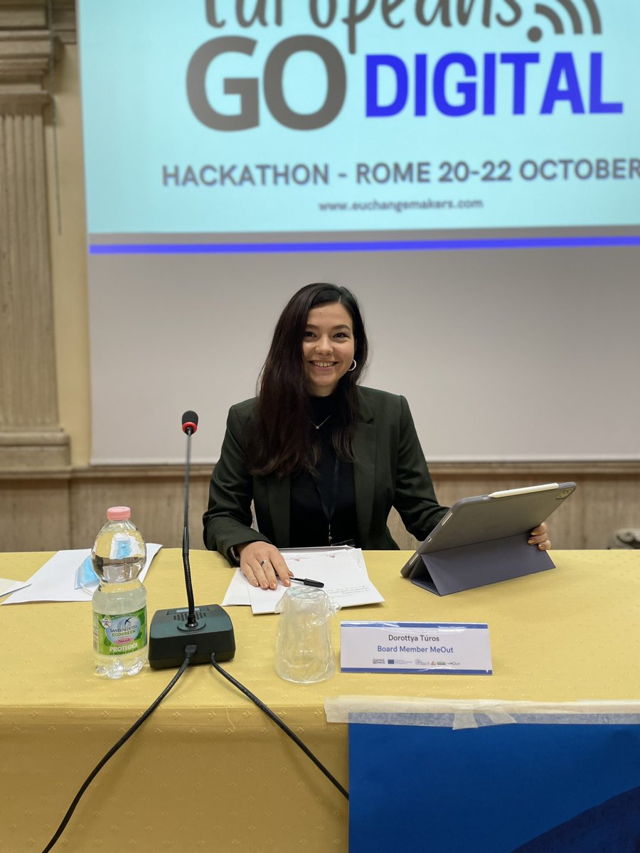 euchangemakers's tweet photo. Thank you very much Dorottya Túros, Board Member of MeOut. Its a real pleasure to share this journey with you. #MeOut #EuropeansGoDigital https://t.co/09Jst41vXX