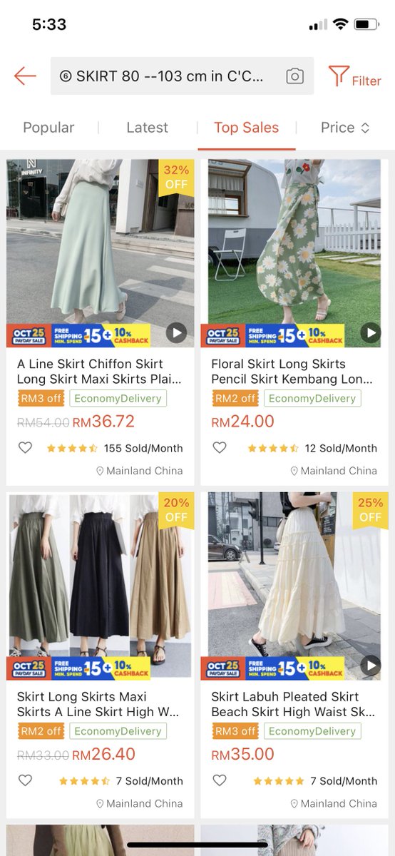 eyyaheyy's tweet photo. Girlss korang perlu tahu shopee pun banyak jual skirt lawa lawaaa!! Jom i share. Sekali masuk auto checkout brb nangis.

1. C’Chic: https://t.co/Lu6FyS1O0U https://t.co/YPfnRYNDQr
