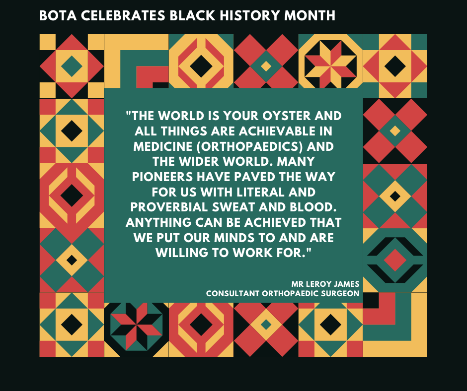 Mr Leroy James <a href="/a_doctorlaj/">Leroy A James</a> discusses gives advice to help aspiring orthopaedic surgeons!

<a href="/alderheyortho/">Alder Hey Orthopaedics</a> <a href="/BritOrthopaedic/">BOA</a> <a href="/TheBMA/">The BMA</a> 
 
#ProudToBe #BOTABHM #BlackHistoryMonth