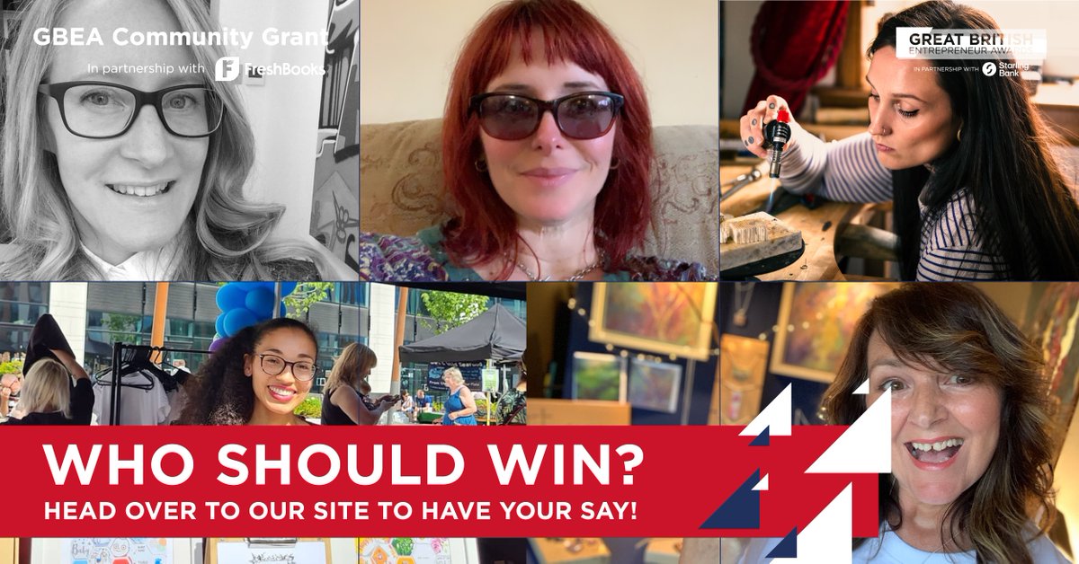 We’re working with our partners <a href="/freshbooks/">FreshBooks</a> and <a href="/PedddleUK/">Pedddle</a> this month to offer a creative package for market stallholders with three winners chosen!🎉

We have five amazing finalists, go check them out now!🌟

Vote now: greatbritishentrepreneurawards.com/grant-9/