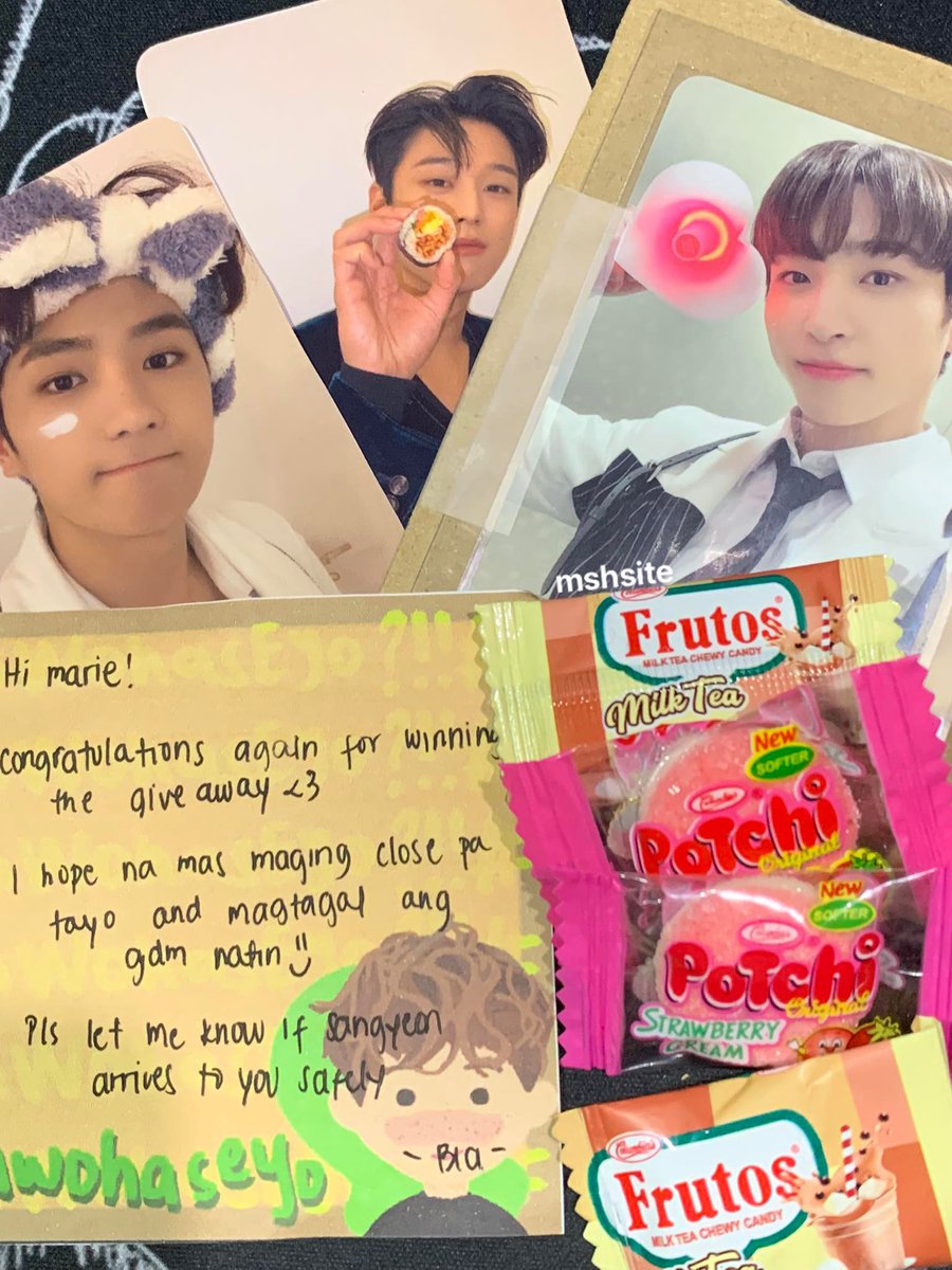 mshsite's tweet photo. โ ๐ฅ #mshmails
sangyeon arrived safely today !! >< thank u so much ate @kyujaecart cute so much ng freebies ueueue ><
#kyujaecartfb https://t.co/ycnXtmEQKh
