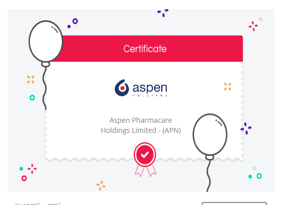Sbo_Dhlamini's tweet photo. ASPEN #JSEAPN #APN #INVESTING https://t.co/nZGygP23rX