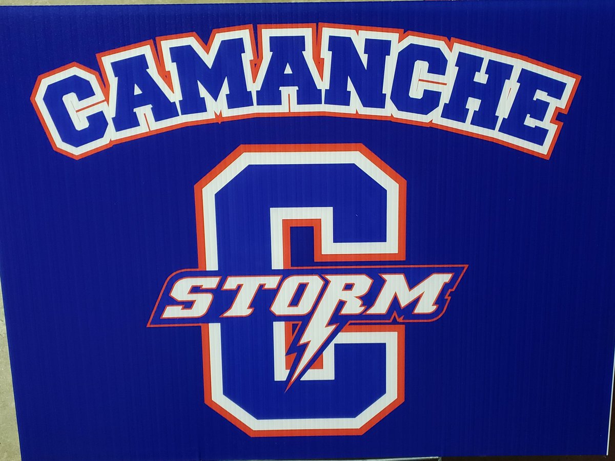IT'S GAME DAY 
PLAYOFFS FOOTBALL 
LET'S GO STORM 
BEAT THE GOLDEN EAGLES