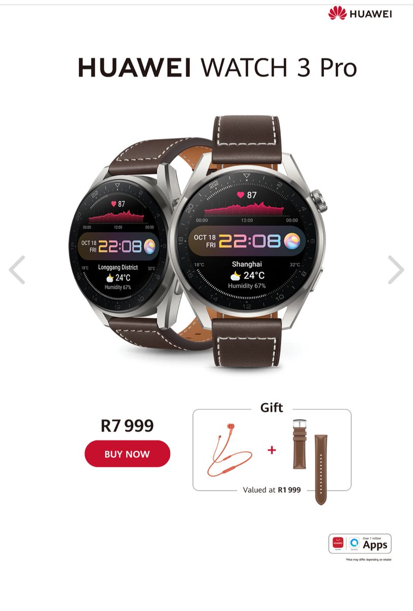 MissLesegoS's tweet photo. #AD

You can receive a gift from @HuaweiZA worth R1999 just purchase this gorgeous arm candy from here: https://t.co/JCY7gPkNbM

#HuaweiWatch3series #ClassIsTimeless https://t.co/slA5wI9gZn