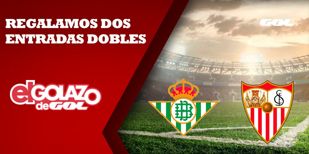GolStadium (@gol_stadium) on Twitter photo 🎁 ¡¡¡¡REGALAZO!!!! 🎁
💣💥 Tenemos dos entradas dobles para el <a href="/RealBetis/">Real Betis Balompié 🌴💚</a> - <a href="/SevillaFC/">Sevilla Fútbol Club</a> de <a href="/LaLiga/">LALIGA</a>
😏 ¿Quieres conseguirlas?
📲Sigue estos 3 pasos:
🔁 Haz RT
👉 Sigue a <a href="/ElGolazoDeGol/">El Golazo De Gol</a>
🖊️ Escríbenos con #GolazoDerbi 🎁 ¡¡¡¡REGALAZO!!!! 🎁
💣💥 Tenemos dos entradas dobles para el <a href="/RealBetis/">Real Betis Balompié 🌴💚</a> - <a href="/SevillaFC/">Sevilla Fútbol Club</a> de <a href="/LaLiga/">LALIGA</a>
😏 ¿Quieres conseguirlas?
📲Sigue estos 3 pasos:
🔁 Haz RT
👉 Sigue a <a href="/ElGolazoDeGol/">El Golazo De Gol</a>
🖊️ Escríbenos con #GolazoDerbi