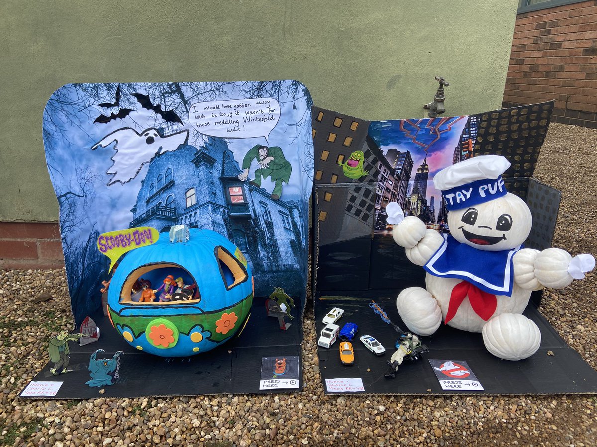 winterfoldhs's tweet photo. We await the judging of our pumpkin competition. What wonderful entries from our Winterfold students. Which is your favourite?ππ» #thewinterfoldway #halloween #pumpkin #pumpkincarving #winterfoldhs https://t.co/xWY6NwB9tL