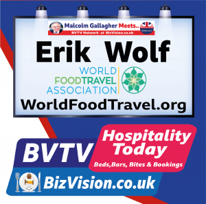 As hospitality businesses recover, food tourism  & local sourcing can be a profitable niche says @ErikWolf of worldfoodtravel.org on @BizVision @BVTVToday #bvtvhospitalitytoday trilogy of 3 videos. Watch at bit.ly/3nm2HwD