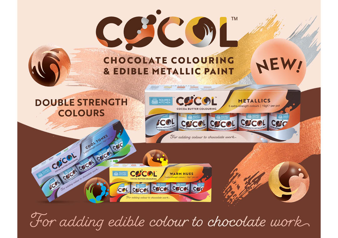 Have you tried our fantastic COCOL Metallic Paints? Created especially for chocolate work 🍫✨
#cocolmetallic #metallicpaint #ediblepaint