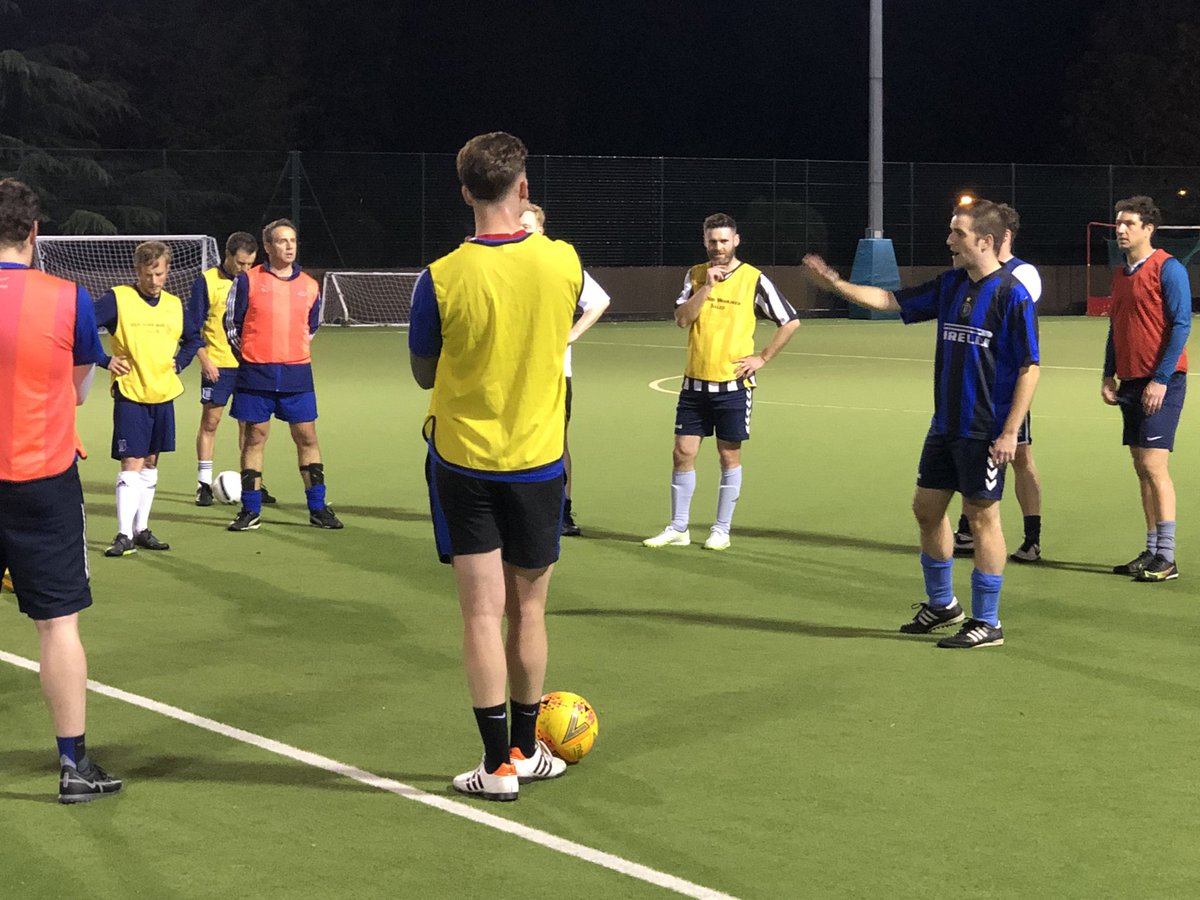 WestminsterWFC's tweet photo. Bit of controversy about WWFC Training last night with Reserve Team manager @PhilScullion complaining that “The first team always have more balls than us”. Clearly they need to demonstrate their cojones on the pitch this coming @SouthernSunday https://t.co/2TN8qEC50e