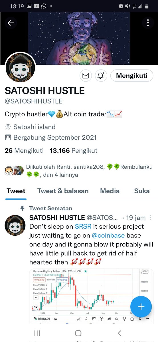 Channel85Hasan's tweet photo. @gemhost @SATOSHIHUSTLE Done https://t.co/LupshcxYZG