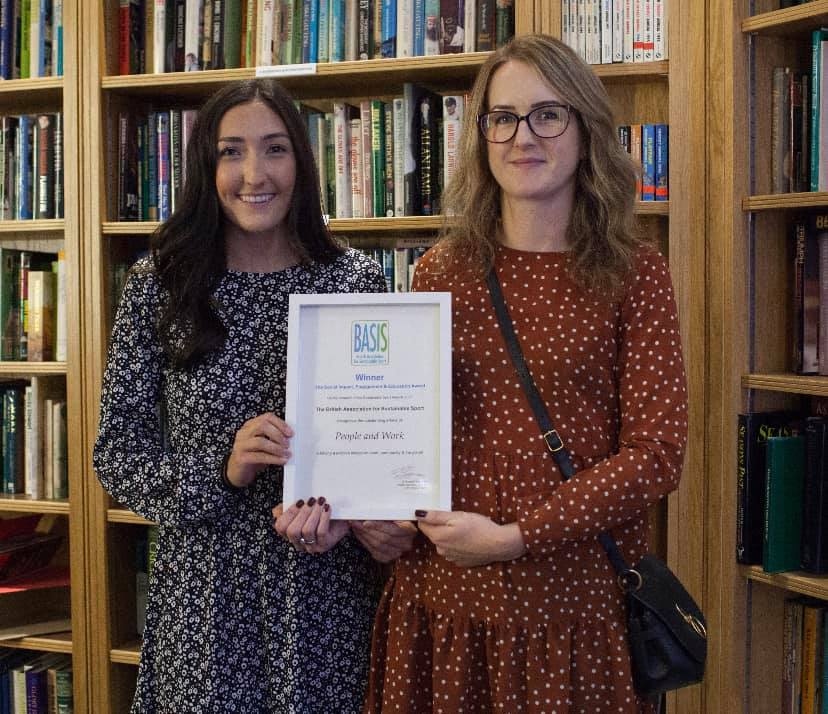 We were absolutely DELIGHTED to win the 2021 BASIS (The British Association for Sustainable Sport) award for Social Impact, Engagement and Education! It was wonderful to be part of BASIS’ 10th birthday celebrations 😀 #sustainablesportaward #award #eco