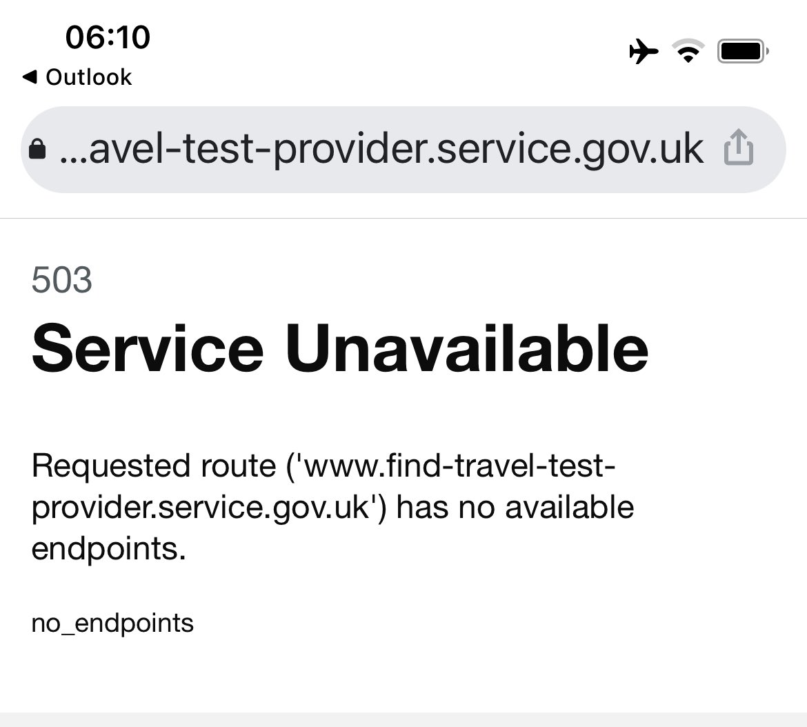 Got to love a government website !  Need to see who is providing the new lateral flow tests so we can book to return home but this is what we get instead.  Well done <a href="/UKGovNews/">UK Government News</a> <a href="/UKGovNews/">UK Government News</a>