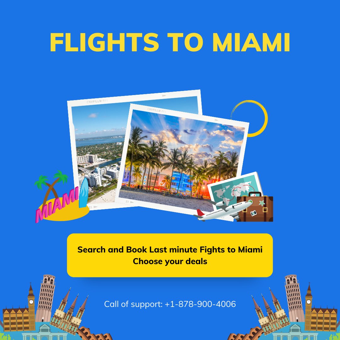 flycoairx's tweet photo. Are you searching for last-minute flights to Miami? Check here the unpublished deals for the Miami location with huge discounts.

Get Deals: https://t.co/8qihCSvXl8 https://t.co/yxO72pqvfo