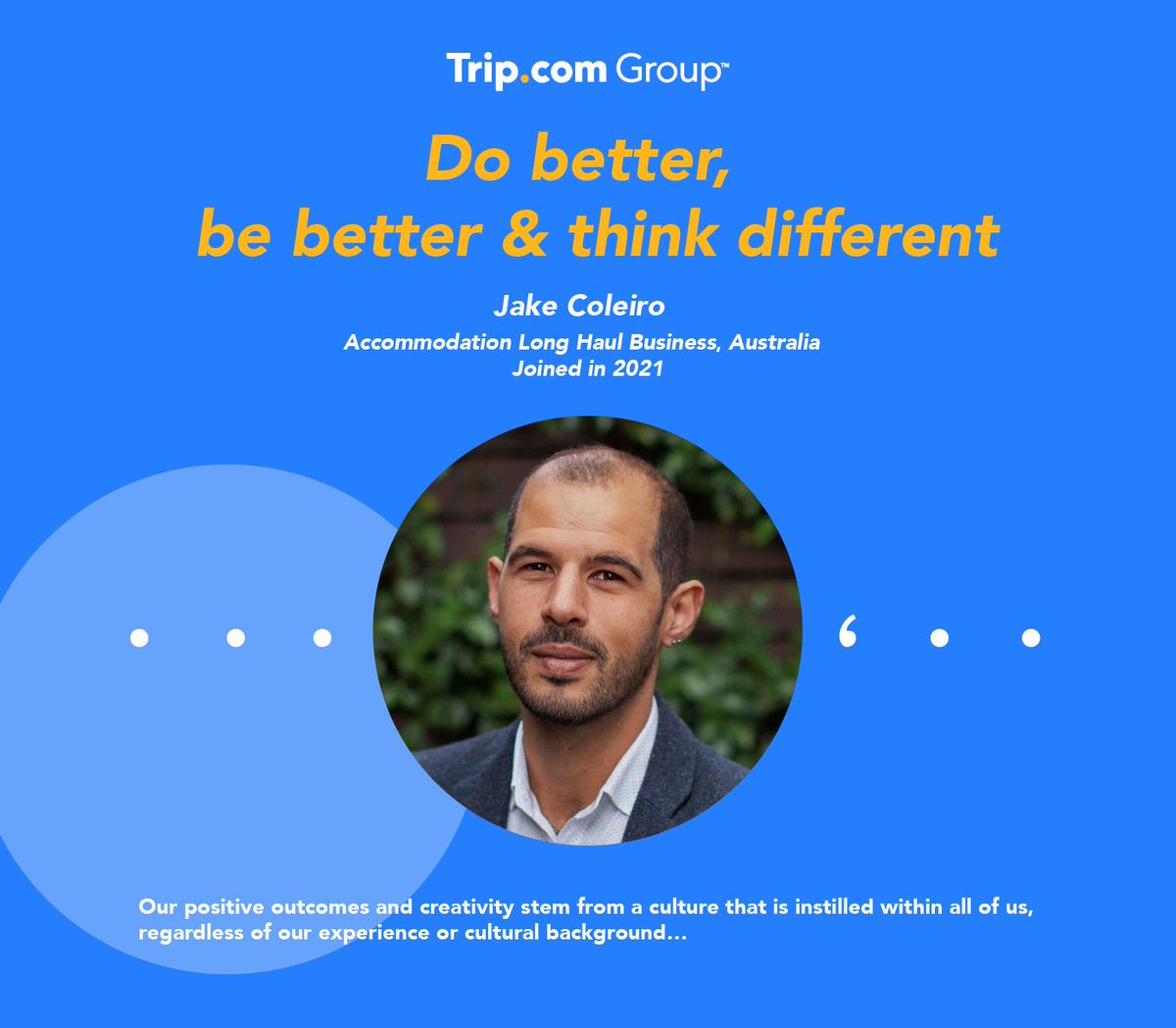 tripcomgroup's tweet photo. Next week, we will celebrate our 22nd anniversary!
Let's take a #TripTogether and celebrate the colourful week ahead!
Over the next few days, we will share some inspirational employee quotes and explore life at https://t.co/QnNAnxnV2P Group. https://t.co/oILZ9ieTMA