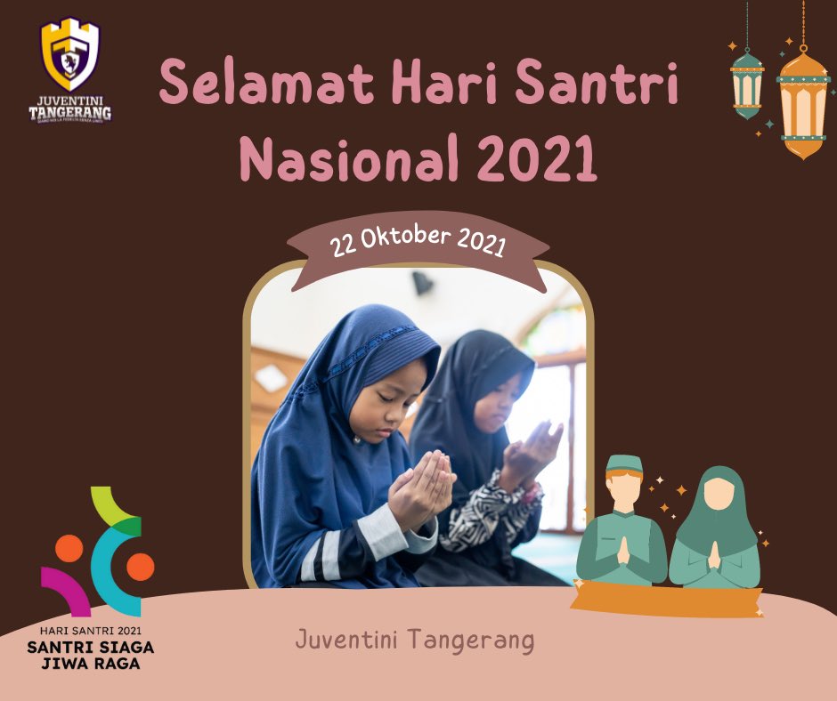 juventini_TNG's tweet photo. Selamat Hari Santri Nasional 2021
"Santri Siaga Jiwa Raga"
#JuventiniTangerang
#HariSantriNasional2021 https://t.co/KkGb5HrSeB