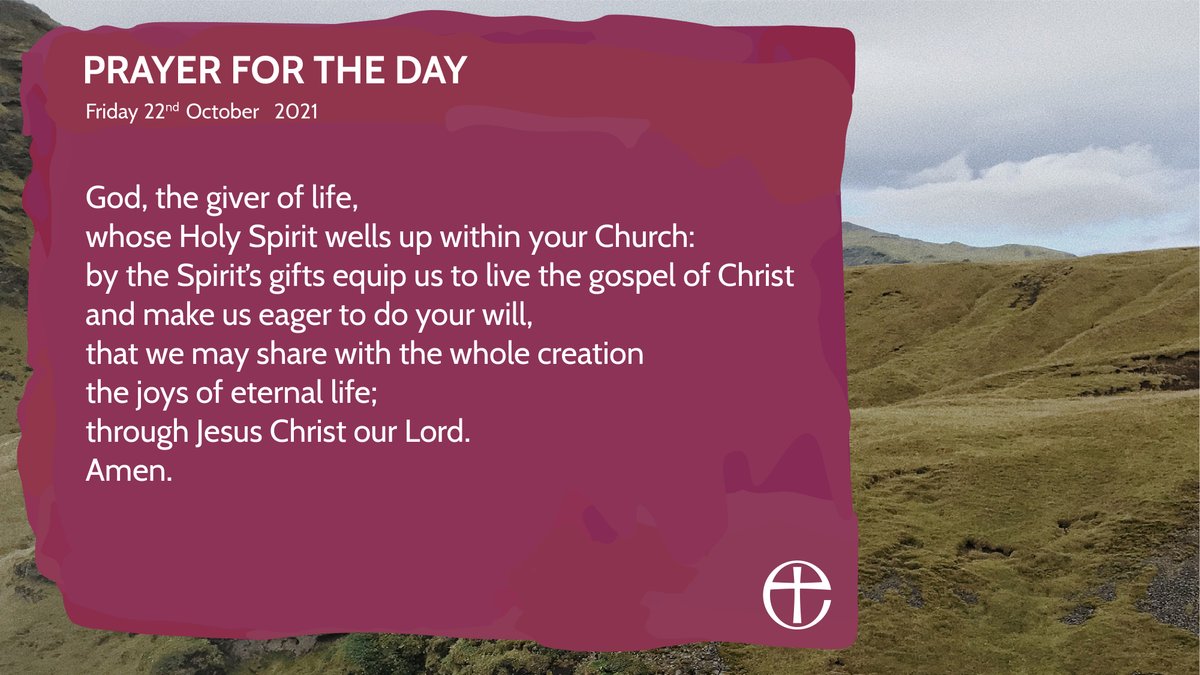 Have you prayed using the audio version of today's prayer?

Go to cofe.io/TodaysPrayer to learn more.