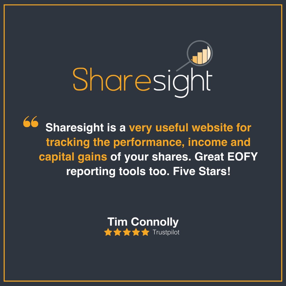 Sharesight - investment portfolio tracker tweet media