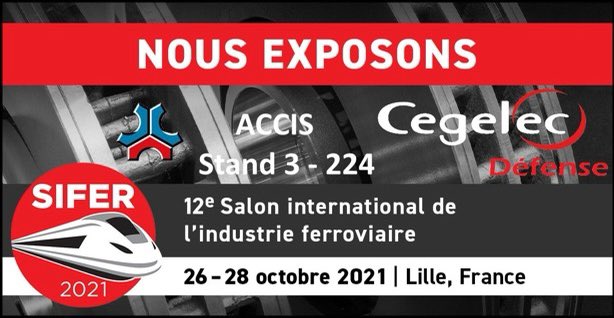CEGELEC DEFENSE exposera au salon SIFER de Lille du 26 au 28 octobre prochain. 
Rejoignez nous  pour échanger autour de nos bancs mobiles de tests de freins et installations fixes.#primus #vinci #sifer