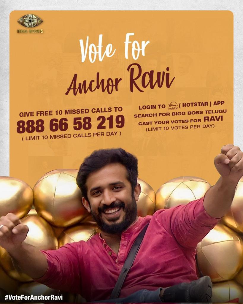 RaviAdmirer's tweet photo. last day of voting
#voteforRavi
#Ravi
#biggbosstelugu5 https://t.co/hU5qNxRlVr
