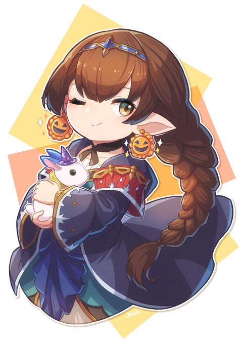 ハーゼリーラ #グラブル 
ハロウィン差分のハーゼありがとうかわいい… 