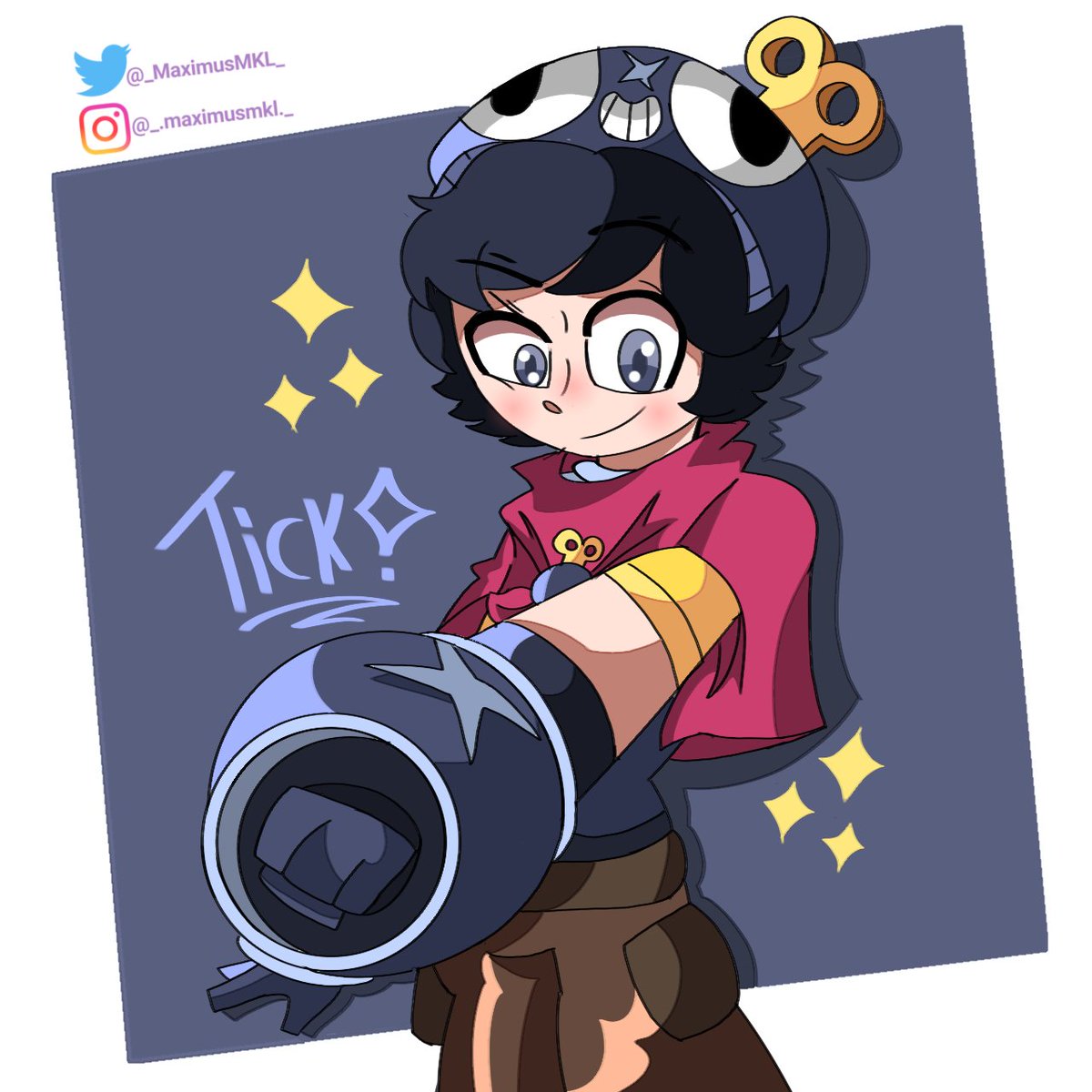 _MaximusMKL_'s tweet photo. Tick Human 😩💕✨.
.
#BrawlStarsArt #BrawlStars. https://t.co/YIEWpUN1Jy