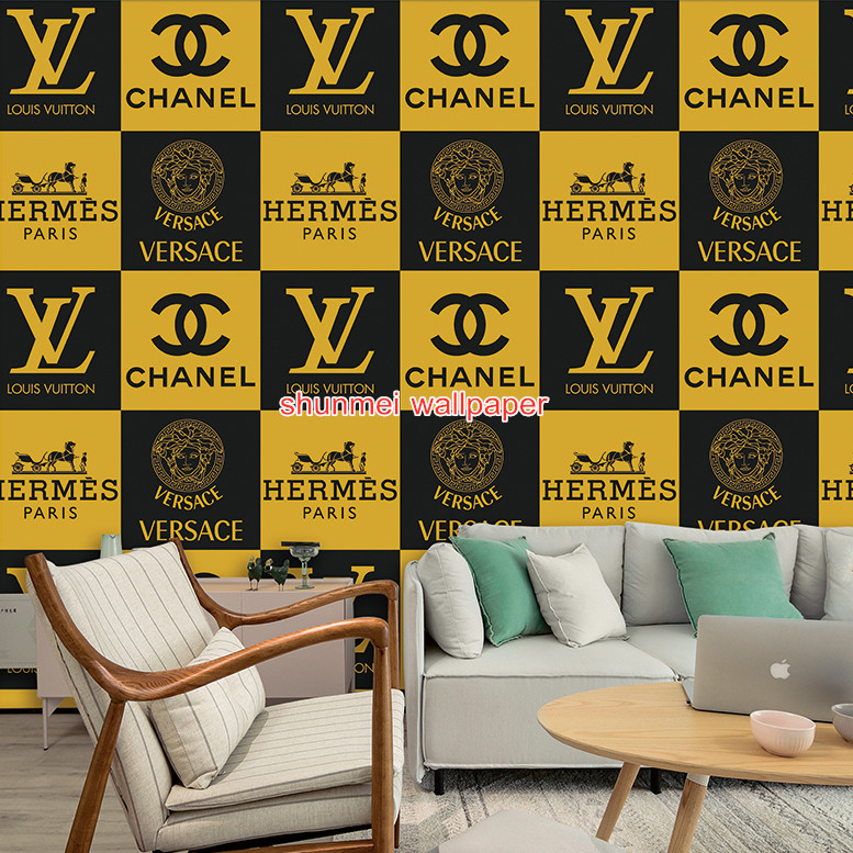 17 Wall ideas  aesthetic room decor louis vuitton pattern bedroom wall  paint