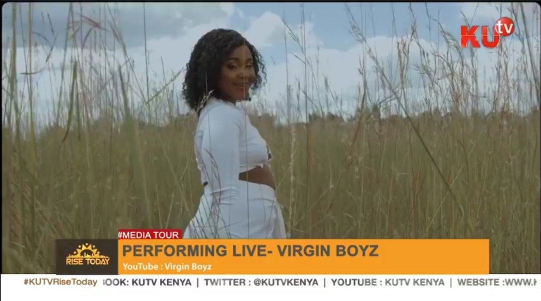 OjwangMariam's tweet photo. The East African Trio @virginboyz performing live on set. #KutvRiseToday #Entertainmentfriday ni kumoto. Wewe unafurahia #Teamweekendi ukiwa wapi 0739110544 SMS/WHATSAPP https://t.co/0V1fad9uSo