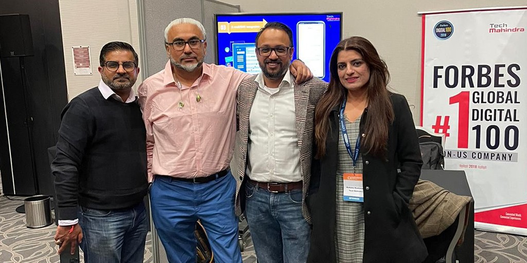 tech_mahindra's tweet photo. CX Exchange Retail (18 and 19 October 2021 | London) was attended by @tech_mahindra’s Prabhjinder Bedi, @Kshama_m16  and @tjouhal. Here’s a glimpse from the event.

#TechMNxtNow https://t.co/TfFeGQ4aDQ