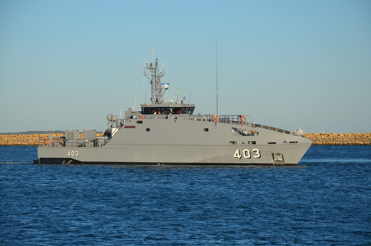 austal's tweet photo. @Austal Australia has delivered the 13th #Guardian class #PatrolBoat to π¦πΊ @DeptDefence at a ceremony held in #Henderson #WesternAustralia. NUSHIP Francis Agwi was then gifted to the #PNGDefenceForce; the 3rd of 4 #GCPB's being gifted to #PapuaNewGuineaπ΅π¬ https://t.co/daxHaXaCl4 https://t.co/veQgNpQdOB