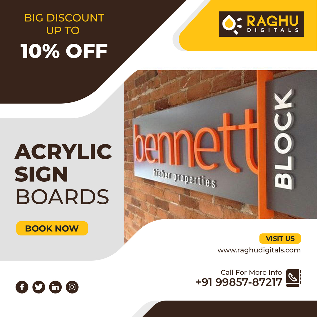 RAGHUDIGITA1S's tweet photo. Acrylic Boards are the perfect way to create personalized designs on a clear backdrop!
Order at Raghudigitals & Get Up to 10% OFF. Call Now: +91 99857 87217
Visit: https://t.co/JUn6jJi7Mb
#raghudigitals #acrylic #acrylicboards #acrylicsign #signboards #glowsignboards #signages https://t.co/KK1nTONOcv