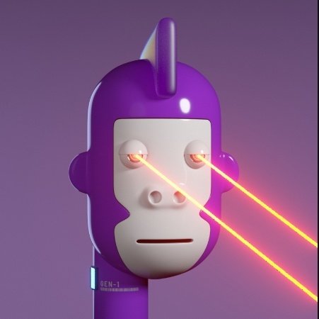 TheTronoidsNFT's tweet photo. Wow!!

#tronoid #341 just got minted, that's a purple lazer #Ape, congratulations to the new owner 👏👏 mint your #tronoids at https://t.co/SJ4EwjkNTN already now 📢⚒️ #nft #tronoids #humanoids #TRON #blindMint https://t.co/POE9ksax4Y