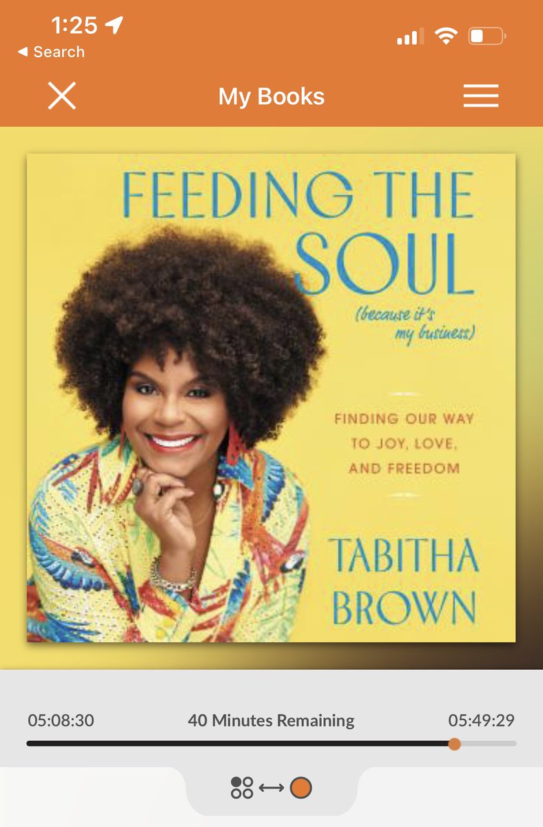 Ms_TynishaSmith's tweet photo. I couldn’t sleep again tonight, so instead of scrolling social media…. I decided to listen to the sweet voice of @IamTabithaBrown. Auntie Tab, it’s only 40 mins left…I need more time with you! #SelfCare #FeedingTheSoul #ThatsMyBusiness #LikeSoLikeThat https://t.co/AU7aa2J9Fx