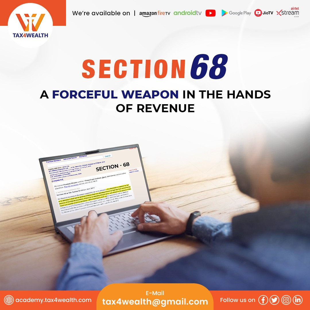 If you want to known Section 68- A forceful Weapon in the Hands of Revenue then Join tax4wealth .⤵️
academy.tax4wealth.com/blog/Section68…
#StockMarket #section68 #tax4wealth #company